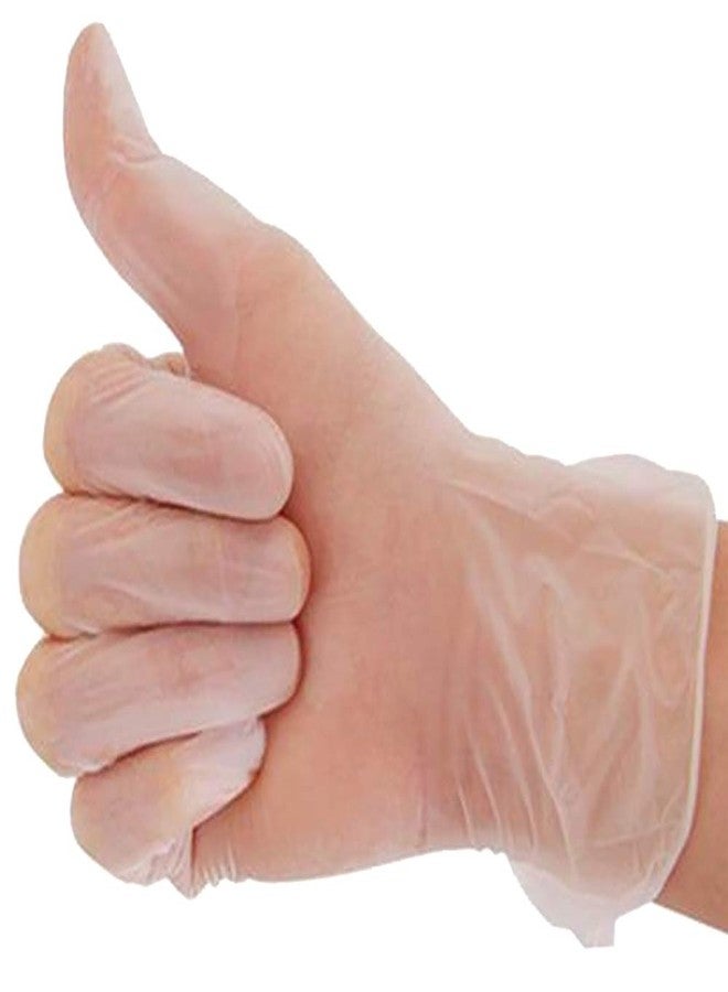 دون قفازات فينيل خالية من البودرة. ١٠٠ قفاز. (شفافة، مقاس متوسط) - Image 1